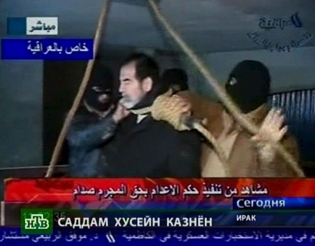 Kuolemaan tuomittu Saddam hirtettiin joulukuun 30. päivänä vuonna 2006.