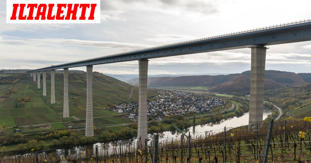 Euroopan suurin siltaprojekti on valmis - Moselin ylittävä väylä kohoaa 160  metrin korkeuteen