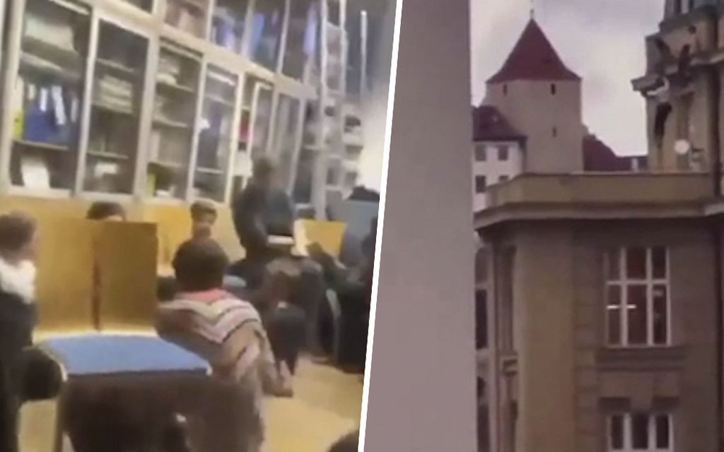 Dramaattinen video Prahan kauhunhetkistä – Ihmiset hyppivät ikkunasta laukauksien ja sireenien keskellä