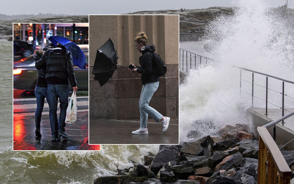 Myrsky runtelee rannikkoa – Tänään jopa 25 m/s puuskat