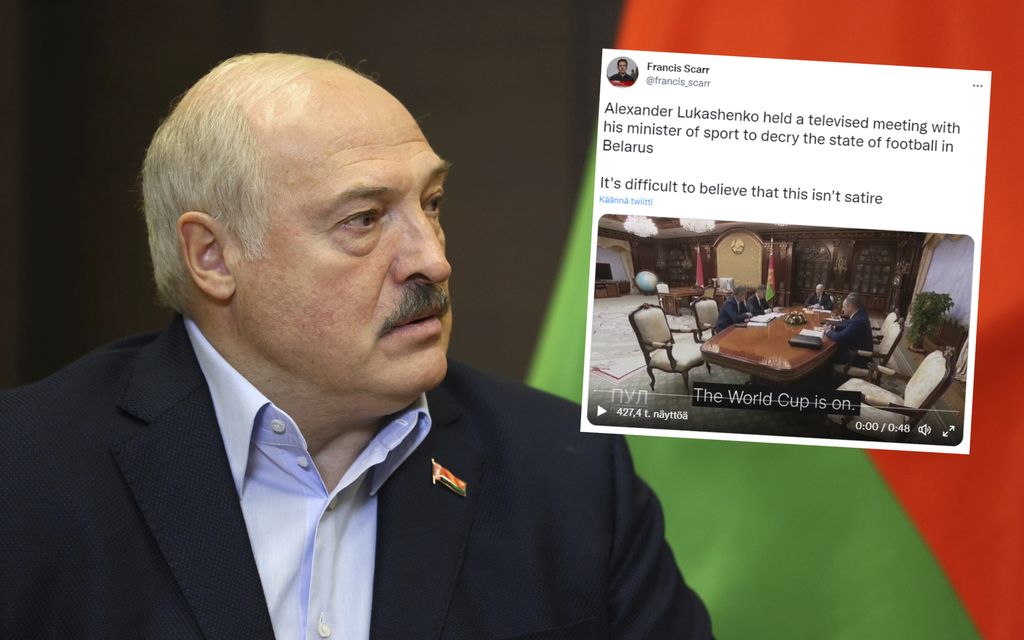 ”Vaikea uskoa, että tämä ei ole satiiria” – Lukašenka ripittää urheilu­ministeriään Valko-Venäjän televisiossa